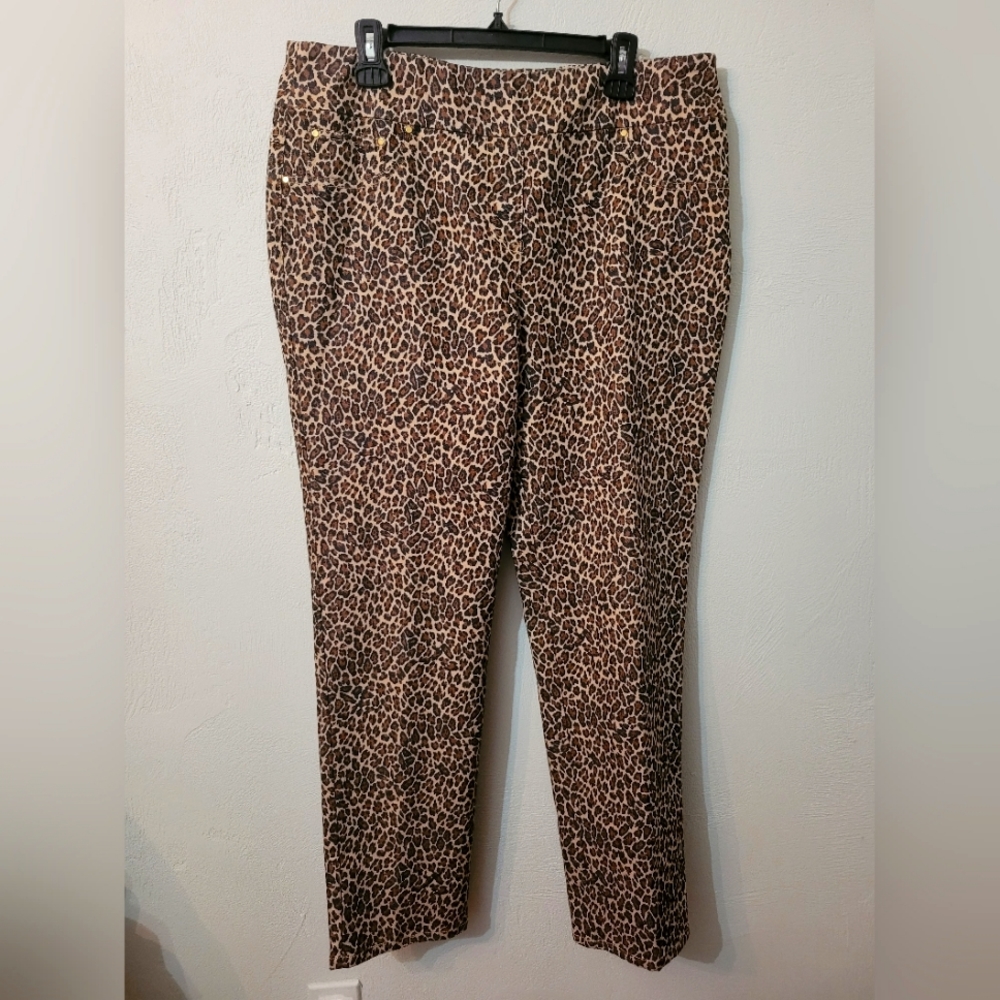 Ruby Rd. Leotard print Cotton Blend stylish pants